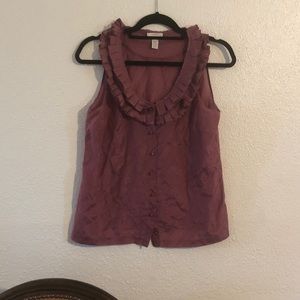 J. Crew Silk Blend Sleeveless Blouse 6